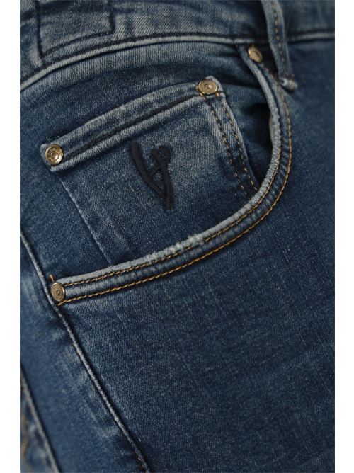 Pantalone Orvieto in denim blu HAND PICKED | ORVIETO 02569003